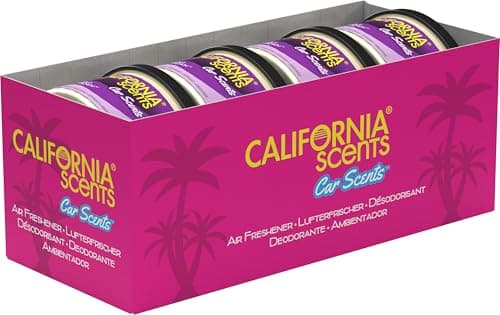 Image of California Scents, Car Air Fresheners Can, Purple Punch Car Scent, Pack of 4, Long-Lasting Fragrance, Eliminates Odour