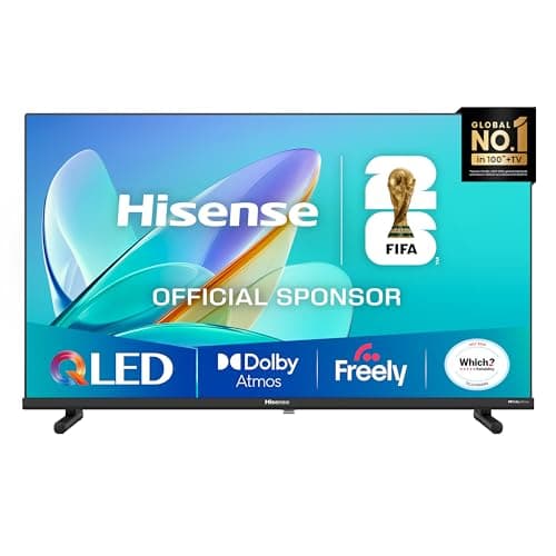 Image of Hisense 40" 40E5QTUK QLED FHD Smart TV - Quantum Dot Colour, Full HD, Dolby Atmos, Sports Mode, Games Mode, Dual Position Stand with Freely, Disney +, YouTube, Netflix