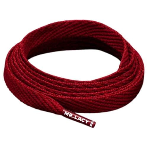 Image of Mr Lacy Burgundy Flatties Shoelaces
