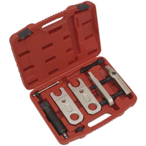 Image of Sealey VS3814 HGV Ball Joint Splitter Hydraulic and Manual, 9 Pieces