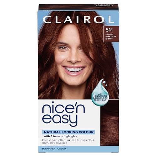 Image of CLAIROL NICE'N EASY CRÈME PERMANENT HAIR DYE - 5M MEDIUM MAHOGANY BROWN