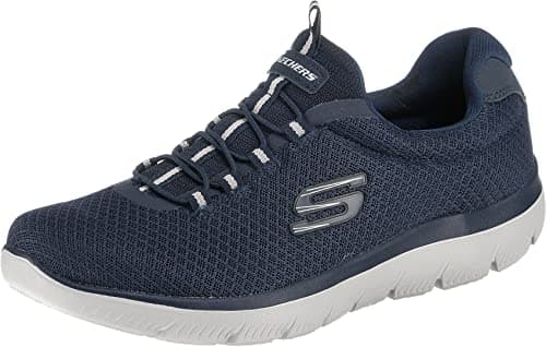 Image of Skechers Men's Summits 52811 Trainers, Navy Mesh/Trim, 8 UK
