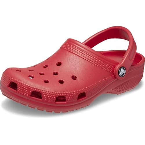 Image of Crocs Unisex Classic Clogs Clogs, Varsity Red,4 UK Men/ 5 UK Women