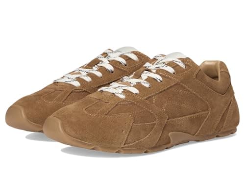 Image of Steve Madden Women's Aziel Sneaker, Camel Suede, 4 UK
