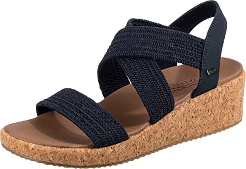 Image of Skechers Women's Arch FIT Beverlee Love Stays Sandal, Navy, 3 UK