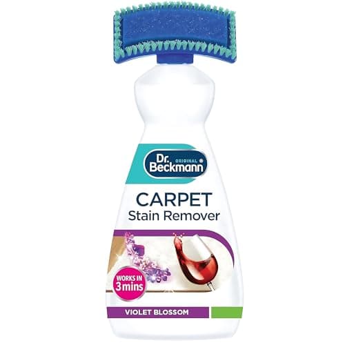 Image of Carpet Stain Remover 650ml with Cleaning Brush - Oxy-Powered Deep Cleaner for Tough Stains & Odours - Safe on Colours, Fibres & Pet-Friendly - Packaging May Different