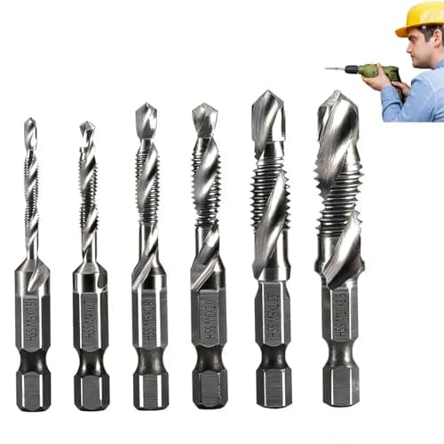 Image of 6pcs Metal Drill Bits For Steel,Steel Drill Bits For Hard S-teel,Metal D-rill Bit,Professional Hard S-teel D-rill B-its,Carbide Tipped,High-Performance,For Tile,Cast Iron, Wood,Plastic(0.5mm-1.5mm)