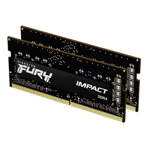 Image of Kingston FURY Impact 32 GB (2 x 16 GB) 3200MHz DDR4 CL20 Laptop Memory Kit of 2 KF432S20IBK2/32