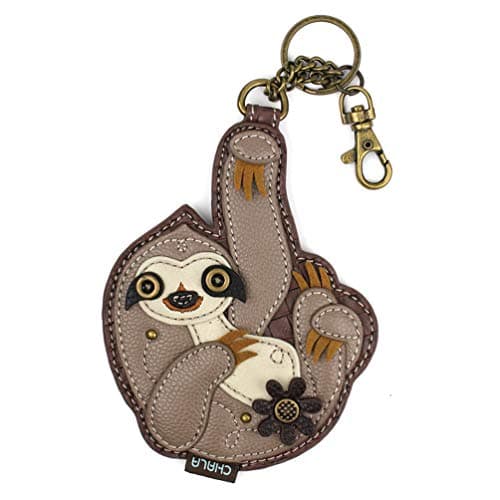 Image of CHALA Wilderness Collection Women's Decorative Key Fob/Coin Purse Accessory, Multicolor, One Size, Sloth