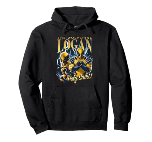 Image of Marvel Deadpool & Wolverine Snikt Logan Wolverine Bootleg Pullover Hoodie