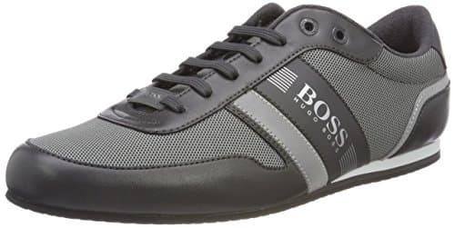 Image of BOSS Men's Lighter_Lowp_Flash Low-Top Sneakers, (Dark Grey 021), 6 UK