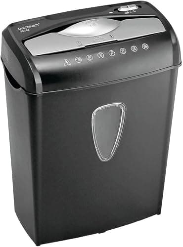 Image of Q-Connect Q8CC2 CrosSq Cut Paper Shredder (Shreds up to 8 sheets of 75gsm paper) KF17973
