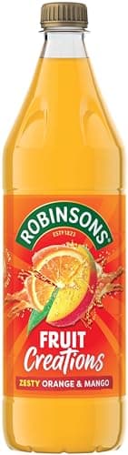 Image of Robinsons Fruit Creations, Real Fruit Squash, Low Calorie, Zesty Orange and Mango, 1 Litre Bottle