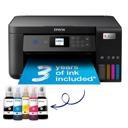 Image of Epson EcoTank ET-2851 A4 Multifunction Air Print and Wi-Fi Ink Tank Printer with double sided printing, Up To 3 Years Of Ink Included