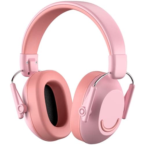 Image of Link Dream Ear Defenders Children, Kids Ear Defenders for Autism, SNR 30dB Noise Cancelling Headphones for Kids Toddler Age 3-16 Years Old, Hearing Ear Protection for Shooting, Alpine, Pink