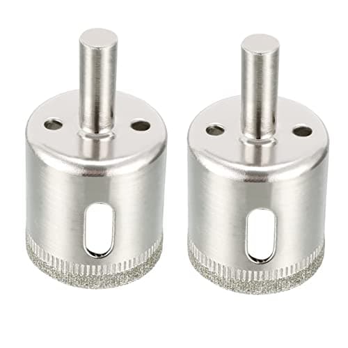 Image of TA-VIGOR 2Pcs 30mm Diamond Drill Bit Hole Saw, Hollow Core Drill Bit Hole Saw, Diamond Coated Carving Drilling Bits for Glass Ceramics Porcelain Tile Stone Granite Marble