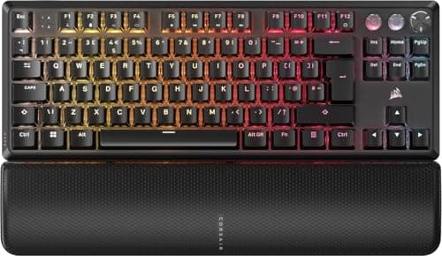 Image of Corsair K70 PRO TKL RGB Tenkeyless Mechanical Wired Gaming Keyboard – Pre-Lubed Hall Effect MGX Hyperdrive Adjustable Switches, Simultaneous SOCD and Rapid Trigger, 8000Hz Polling, QWERTY UK – Black