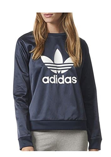 Image of adidas Originals Women's Originals Trefoil Crew Sweatshirt, Legend Ink, M