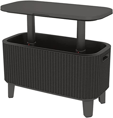 Image of Keter 60 Litre Cool Box (63 US Quart) Bevvy Bar Cooler Party/Garden Table