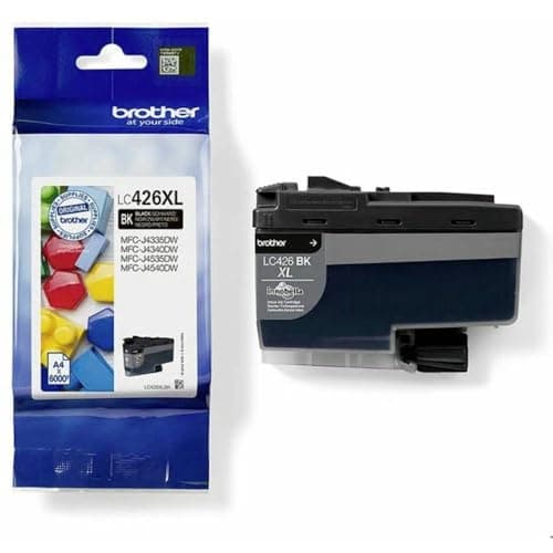 Image of Brother LC-426XLBK Inkjet Cartridge, Black, Single Pack, High Yield, includes 1 x Inkjet Cartridge, Genuine Supplies