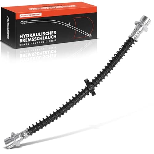 Image of Frankberg 1x Brake Hose Brake Hydraulic Hose Rear Axle Left Right Compatible with Freelander L314 1.8L 1998-2006 Freelander Soft Top LN 1.8L 1998-2006 Replace# SHB000601