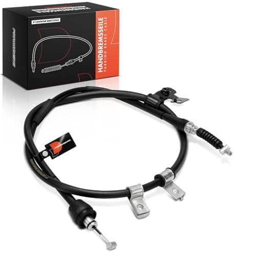 Image of Frankberg Handbrake Cable Rear Left Compatible with Coupe GK 1.6L-2.7L 2001-2009 Replace# 597602C310