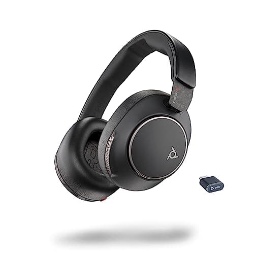 Image of Poly Voyager Surround 80 UC Bluetooth Headset (Plantronics) – Noise-Canceling Mics for Clear Calls – Adaptive ANC – Works w/iPhone, Android, PC/Mac, Zoom, Microsoft Teams (Certified)