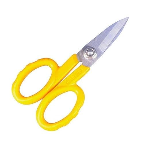 Image of CHB Precision Kevlar Scissors Fibre Optic Cable Cutters Strand Shears Heavy Duty Super Sharp Hand Tool Twisted Pair CAT5 CAT6 Coax Stainless Steal Snips
