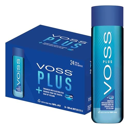 Image of Voss Water, VOSS UK Plus, Artesian Still Water with Aquamin, Minerals and Electrolytes, Bulk pack of 24 x 500 ml
