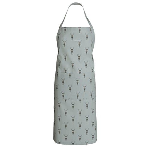 Image of Sophie Allport - Highland Stag Unisex Adult Kitchen Apron, 100% Cotton, Adjustable Neck Strap and Front Pocket