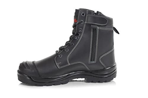 Image of Perf PB15CZ DDR S3 SRC Safety Combat Boot C/W Cap + Zip, Black, 6 UK (39 EU)