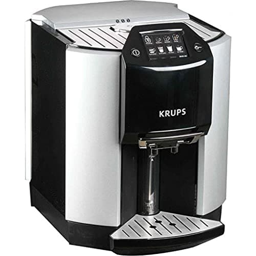 Image of Krups Espresseria EA9010 Bean to Cup Coffee Machine, Silver, Black, 17 Drinks, Self Cleaning, Touch Screen
