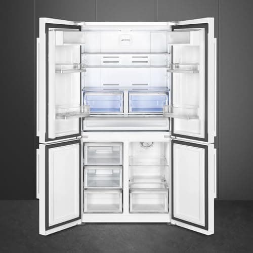 Image of Smeg American Style Fridge Freezer 60/40 Total No Frost - White - FQ60BDE