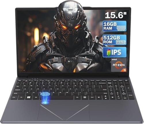 Image of Versatile Laptop 15.6" Full HD 1080p Screen | Ryzen 5 3500U Processor 4-Cores | 16GB DDR4 RAM | 512GB SSD M.2 Storage | Office, Business, Gaming, Lightweight Notebook Computer for Travel & Study Work