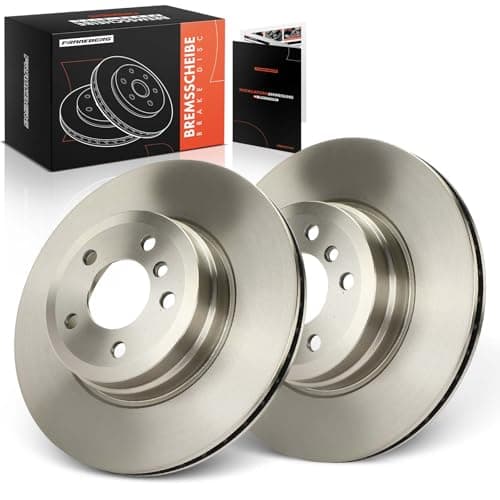 Image of Frankberg Brake Disc Set incl. 2x Discs Rear Vented Ø345mm Compatible with X5 F15 F85 X6 E71 E72 X6 F16 F86 X5 E70 Replace# 34216793246