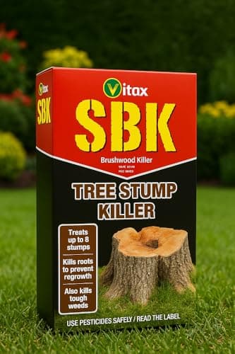 Image of Vitax SBK Brushwood Killer, 250ml Concentrate, Tree Stump and Woody Weed Treatment, Glyphosate-free