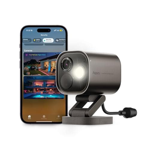 Image of Aqara 4MP Camera Hub G5 Pro PoE, True Color Night Vision Security Camera Outdoor Wired, HomeKit Secure Video, Thread Border Router, Local Detection, Thread/Zigbee, Supports Alexa, Google, Grey
