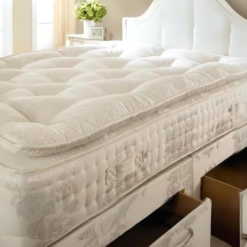 Image of Rebound VIP Pocket Spring 3000 Pillow Top Mattress - Luxurious Comfort, 3000 Pocket Springs, Hypoallergenic Wool Fillings, Extra Edge Support, Medium Firmness (Single 90cm x 190cm)