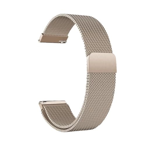 Image of NoveltyThunder Compatible with Reflex Active Series 4/5/6/7/9/10/12/13/14/15//17/23/31/40/42/44 Strap Mesh Metal Magnetic Stainless Steel Replacement Band 20mm (Champagne)