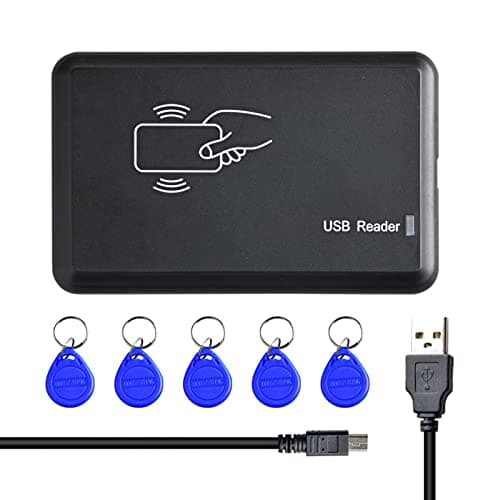 Image of XTVTX USB RFID Reader ID Card Reader Card Reader Contactless Card Reader for EM4100