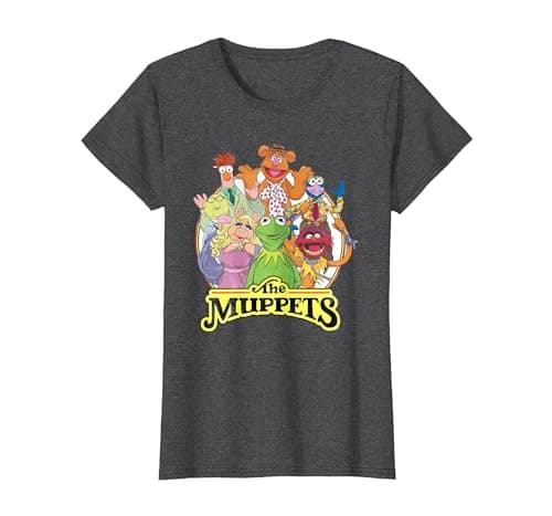 Image of The Muppets Show Characters T-Shirt, Women, Dark Heather Grey, Medium
