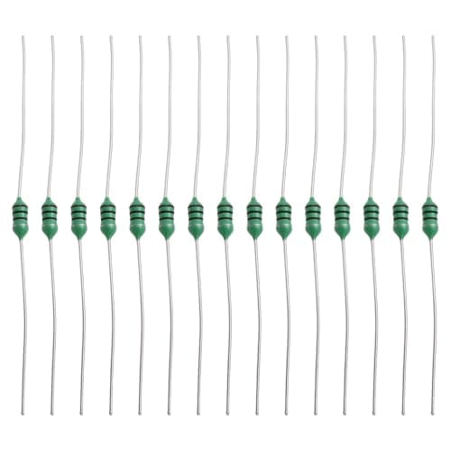 Image of The Lord of the Tools 50Pcs Color Ring Inductor AL0307 100uH 0.25W Axial RF Coil Inductor for Automobile Lighting Audio, 100V