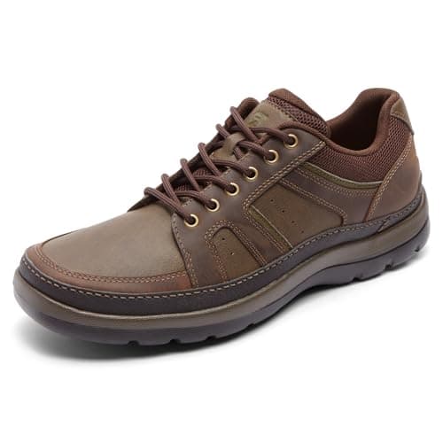 Image of Rockport Men's Get Your Kicks Budguard Blucher Oxford, Dark Brown, 9 UK