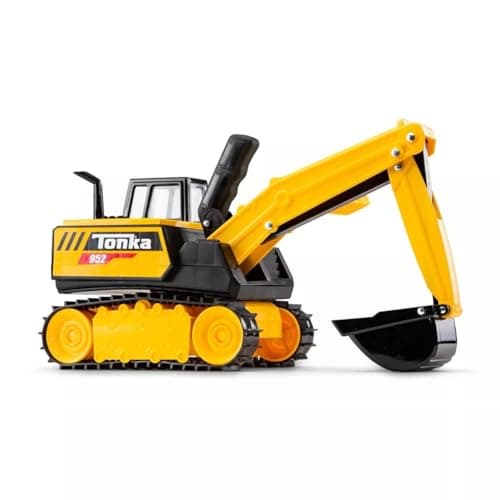 Image of Basic Fun Tonka Steel Classics | Mighty Excavator | Kids Construction Toys for Boys and Girls, Vehicle Toys for Creative Play, Motor Skill Development for Kids Ages 3 06182