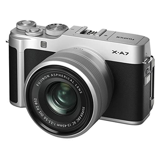 Image of Fujifilm X-A7 Mirrorless Digital Camera w/XC15-45mm F3.5-5.6 OIS PZ Lens, Silver