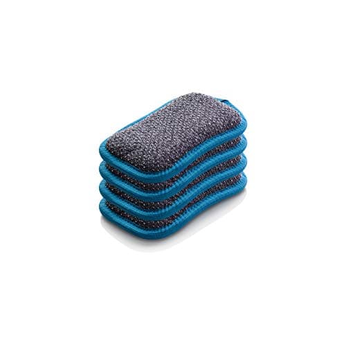 Image of E-Cloth Washing Up Pad - Dish Sponge Kitchen Cleaner Kit - Reusable Kitchen Sponge for Dishes - Sponge for Cleaning - Non-Scratch Dish Scrubber for Cleaning - 4-Pack