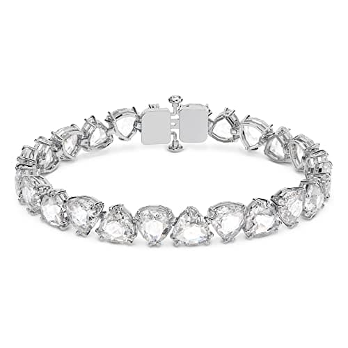Image of Swarovski Millenia Bracelet, White Trillion Cut Crystals in a Rhodium Plated Setting, from the Millenia Collection