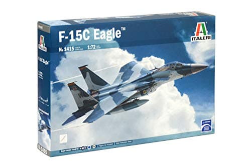 Image of ITALERI 1415S - 1:72 F-15C Eagle, Model Building, Kit, Standing Model Building, Crafts, Hobby, Gluing, Plastic Kit, Detailed