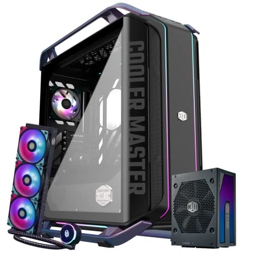 Image of Cooler Master 30th Year Anniversary Cosmos Infinity C700M E-ATX Full-Tower, PL360 Flux Close-Loop AIO CPU Liquid Cooler, V1300 Platinum, Mobius 120mm ARGB Fans Barebone (MCC-C700M-KHNN-SL1)