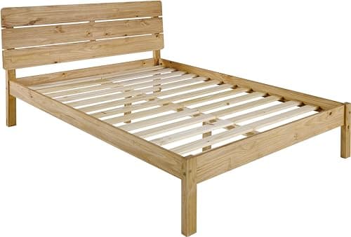 Image of Seconique Ronan 4'6" Bed in Waxed Pine - DOUBLE